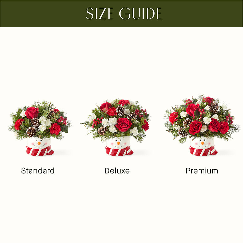 Jolly Snowman Bouquet – KEITH'S FLOWER SHOP, Mount Gilead OH