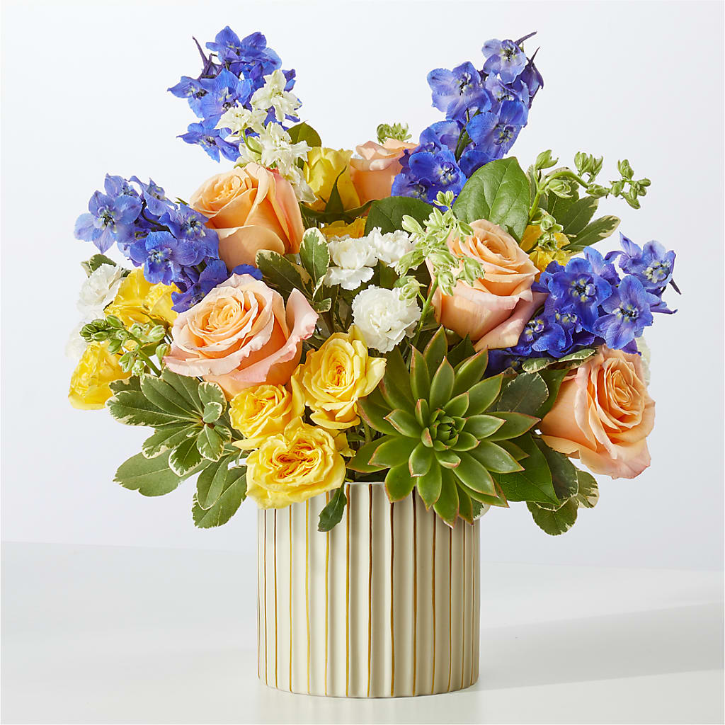 Cobalt Reverie Bouquet – KEITH'S FLOWER SHOP, Mount Gilead OH