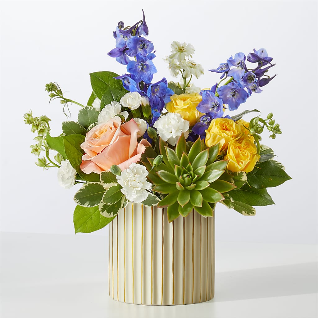 Cobalt Reverie Bouquet – KEITH'S FLOWER SHOP, Mount Gilead OH