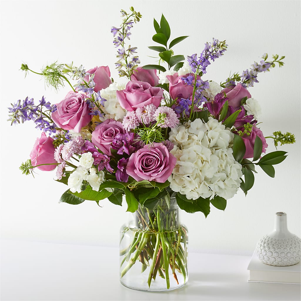 Violet Caress Bouquet – KEITH'S FLOWER SHOP, Mount Gilead OH