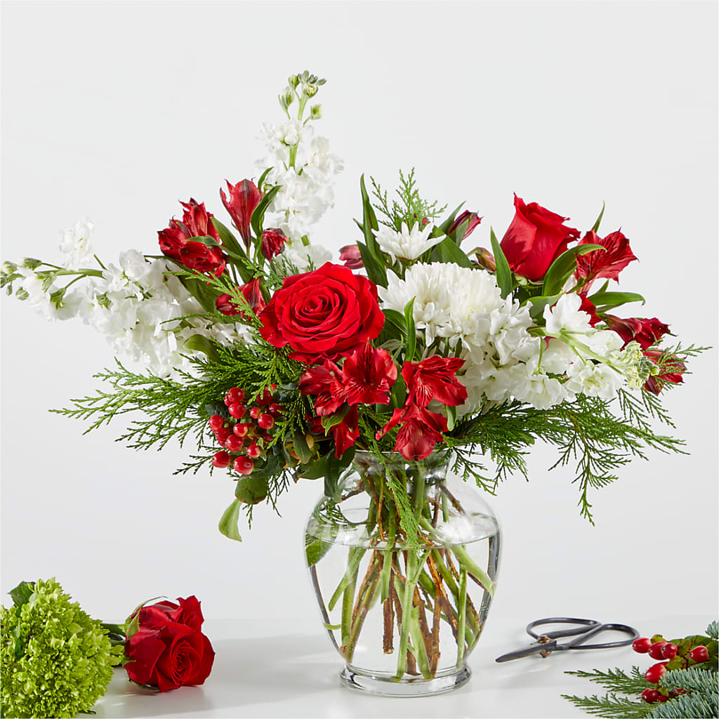 Merry Moment Bouquet – A Florist Original – KEITH'S FLOWER SHOP, Mount Gilead OH