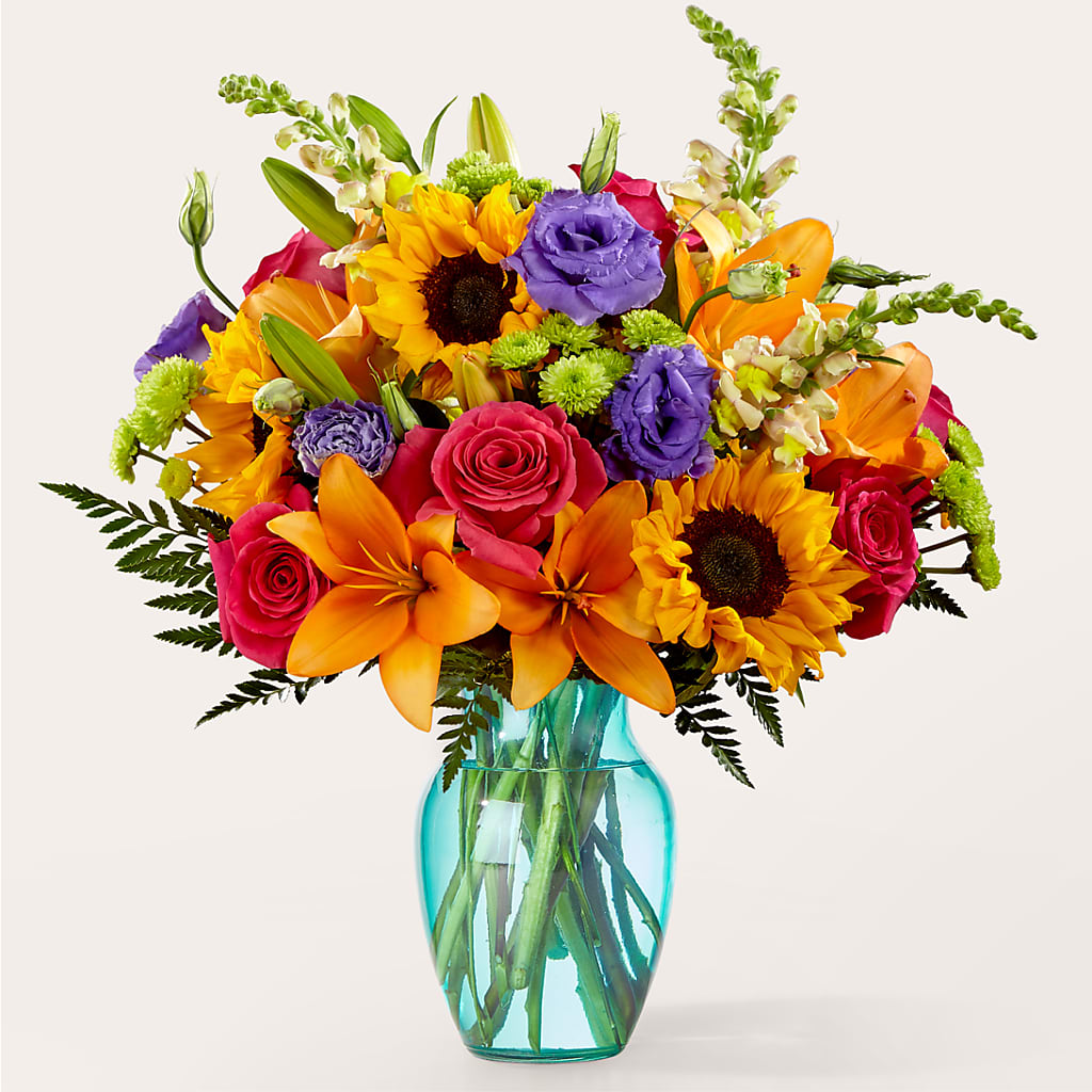 Double Rainbow Bouquet – KEITH'S FLOWER SHOP, Mount Gilead OH