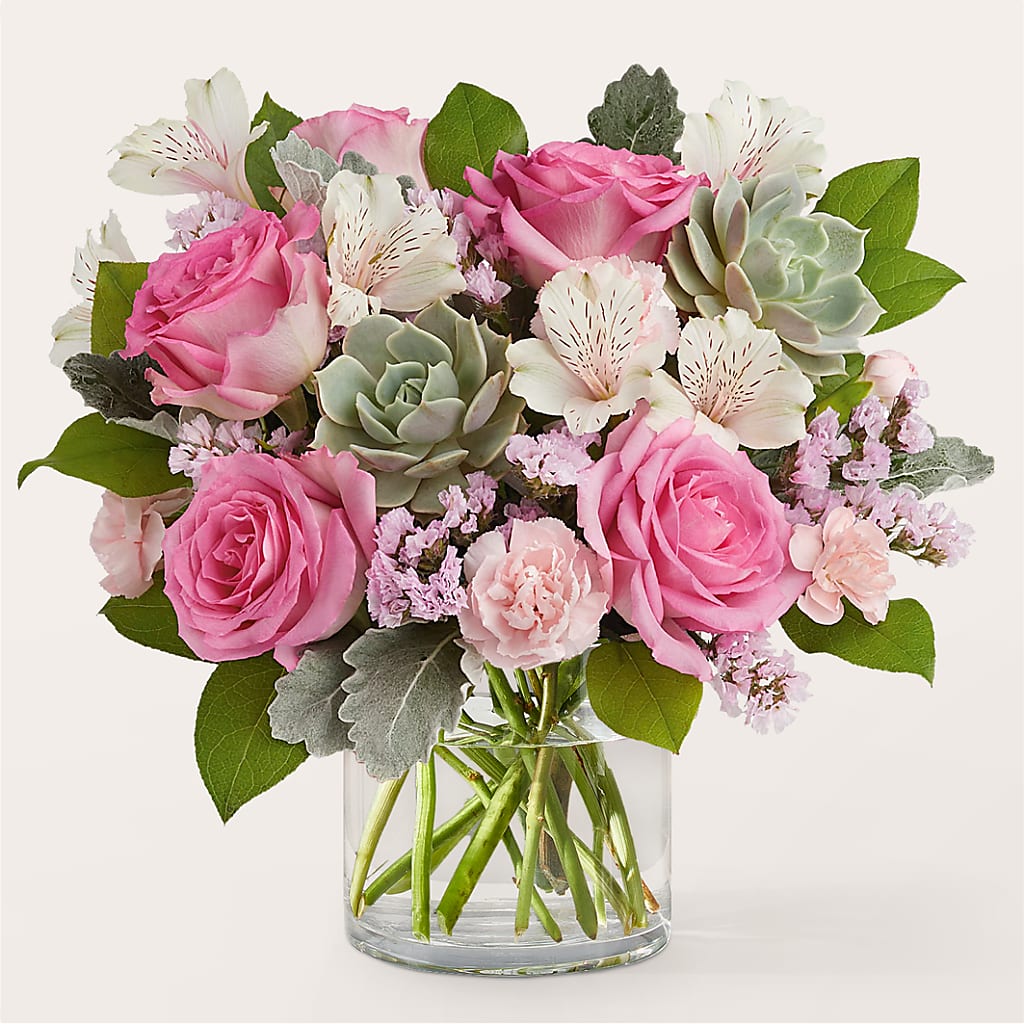 Dusty Rose Bouquet – KEITH'S FLOWER SHOP, Mount Gilead OH