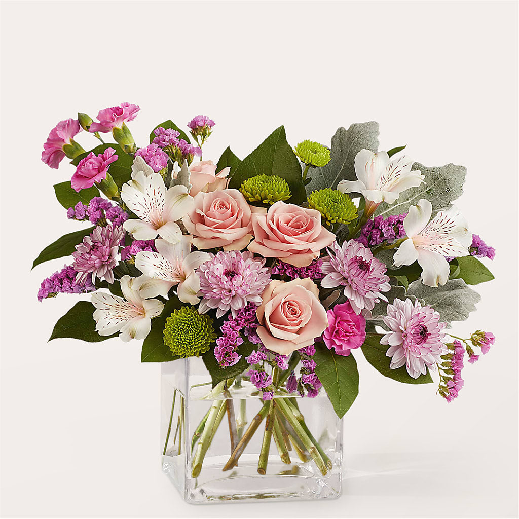 Pink Suede Bouquet – KEITH'S FLOWER SHOP, Mount Gilead OH