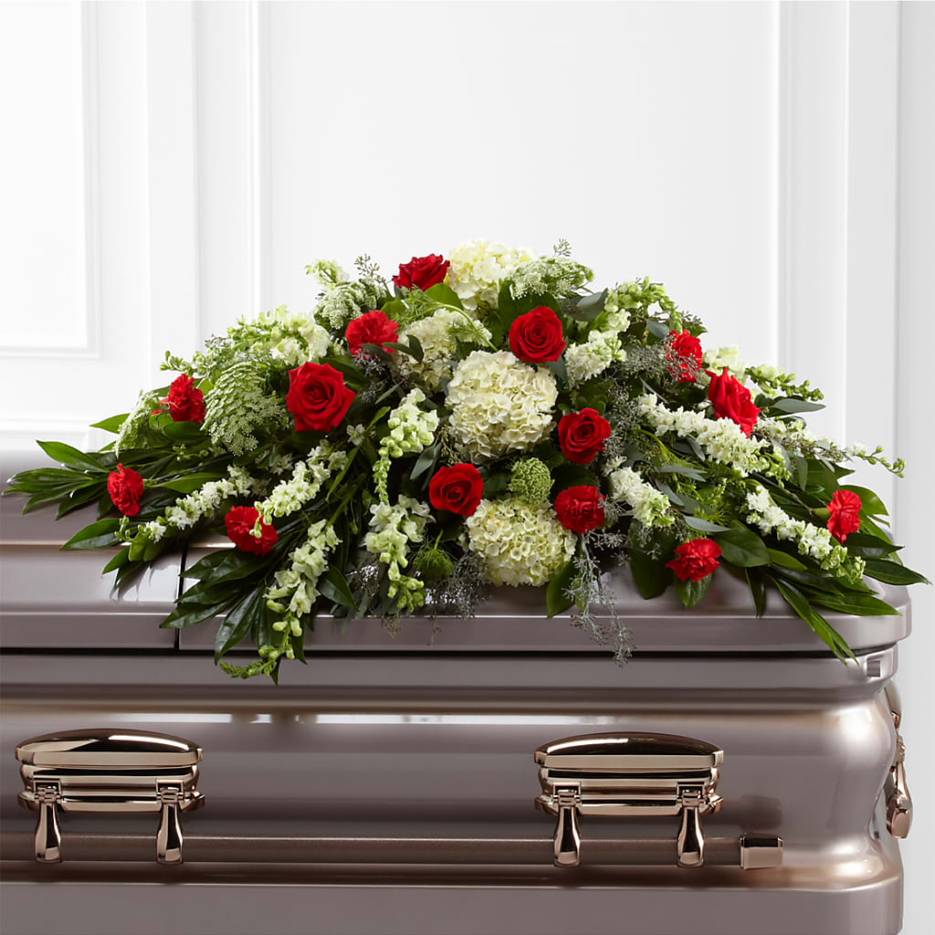 Sincerity Casket Spray – KEITH'S FLOWER SHOP, Mount Gilead OH