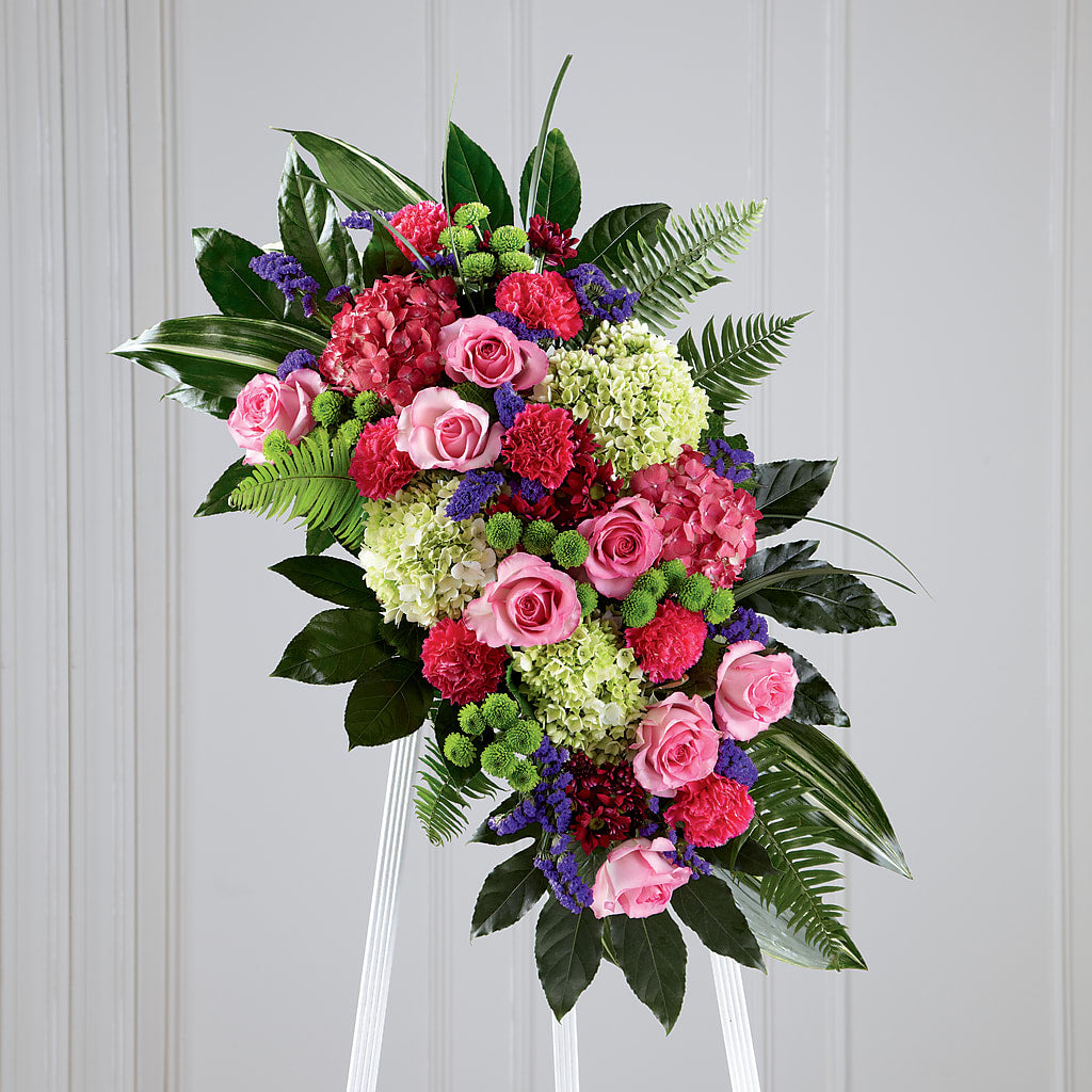 Refreshing Mix Standing Spray – KEITH'S FLOWER SHOP, Mount Gilead OH
