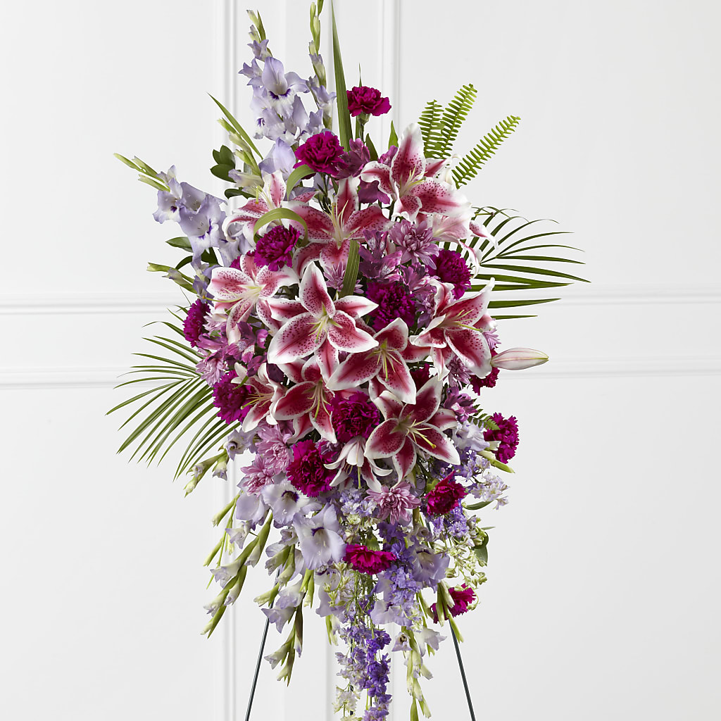 Tender Touch Standing Spray – KEITH'S FLOWER SHOP, Mount Gilead OH