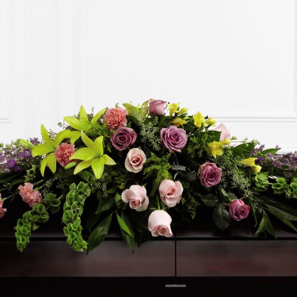 Forever Beloved Casket Spray – KEITH'S FLOWER SHOP, Mount Gilead OH