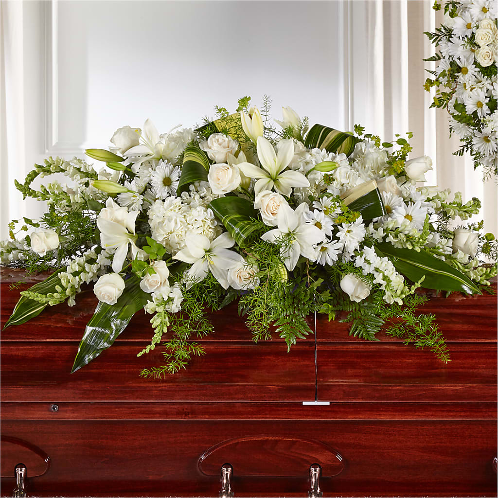 Abundance Casket Spray – KEITH'S FLOWER SHOP, Mount Gilead OH
