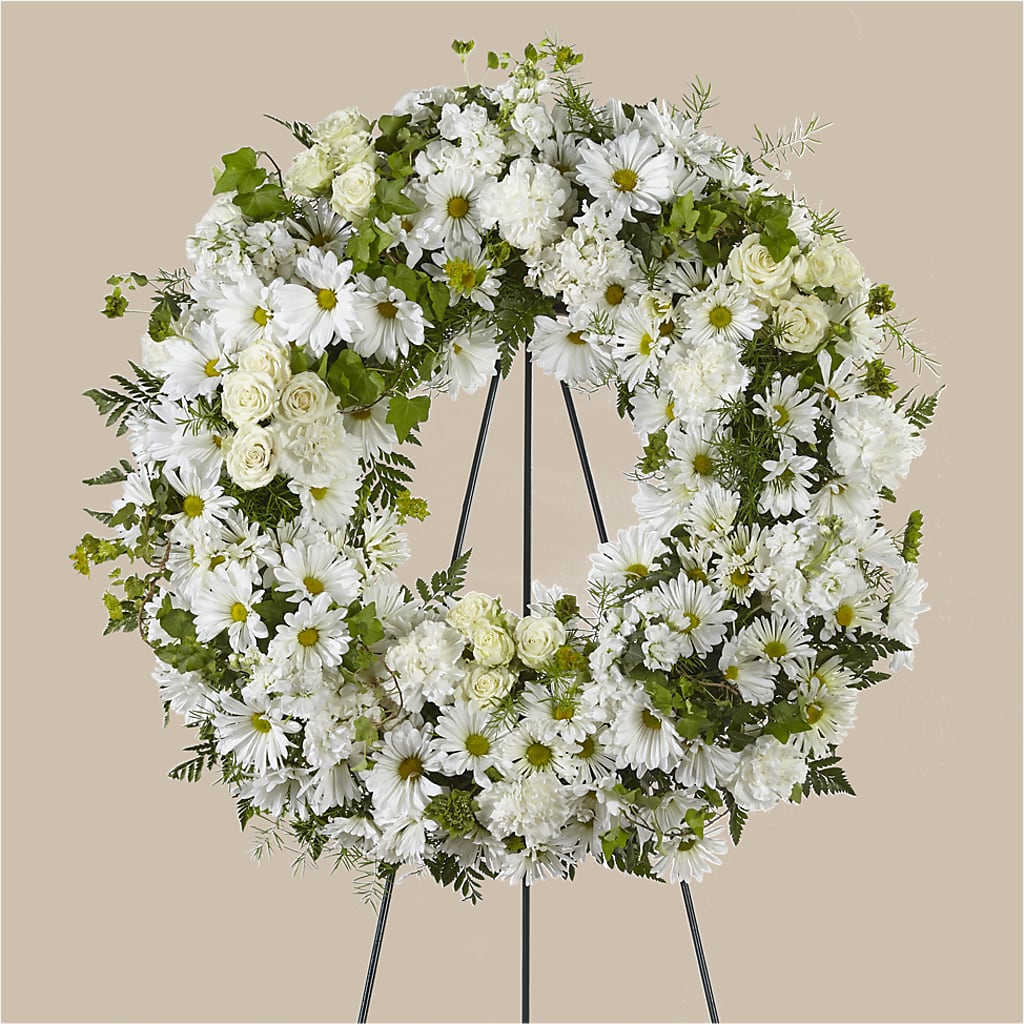 Faithful Wishes Wreath – KEITH'S FLOWER SHOP, Mount Gilead OH