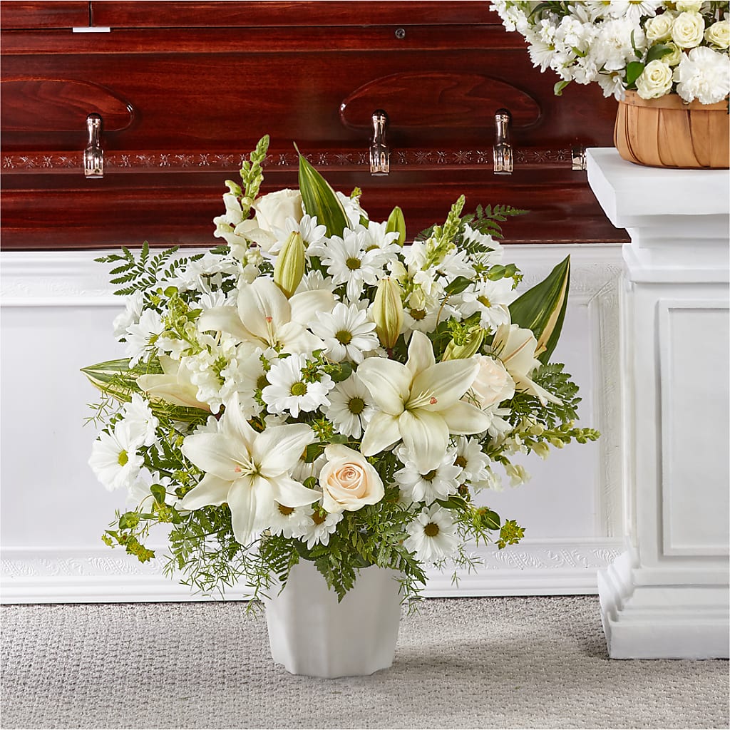 Thoughts of Tranquility Floor Basket – KEITH'S FLOWER SHOP, Mount Gilead OH