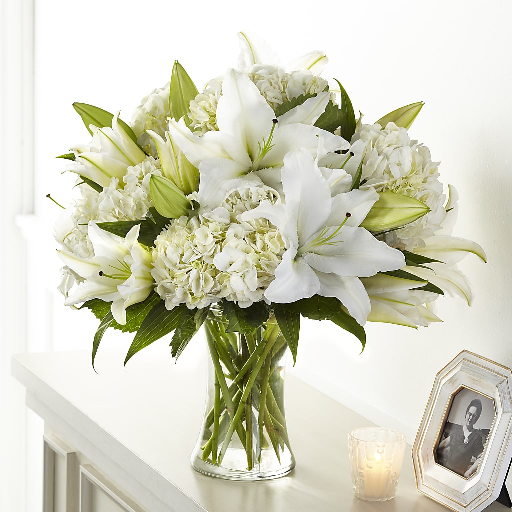 Compassionate Lily Bouquet – KEITH'S FLOWER SHOP, Mount Gilead OH