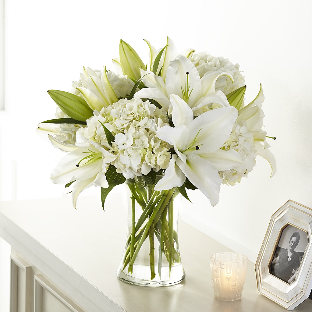 Compassionate Lily Bouquet – KEITH'S FLOWER SHOP, Mount Gilead OH