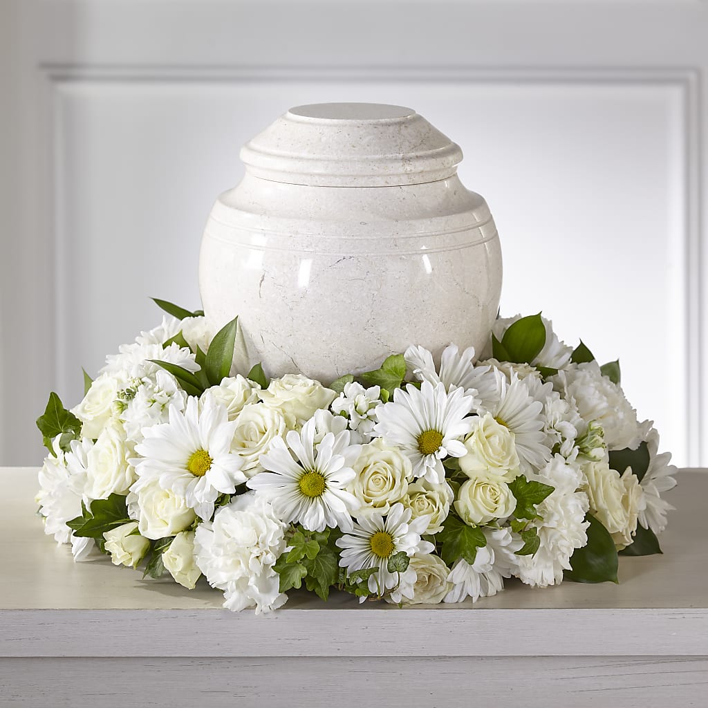 Ivory Gardens Cremation Adornment – KEITH'S FLOWER SHOP, Mount Gilead OH