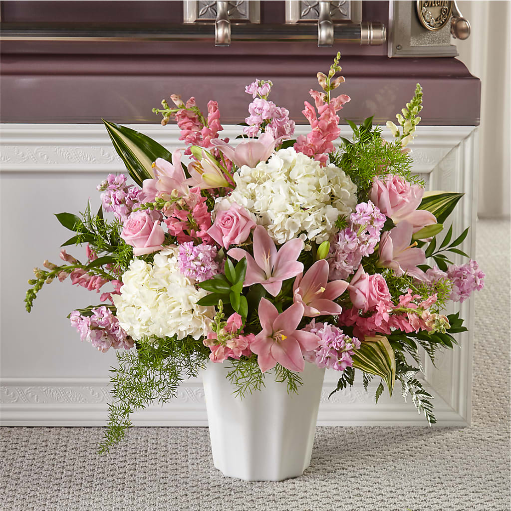 Simply Serene Floor Basket – KEITH'S FLOWER SHOP, Mount Gilead OH