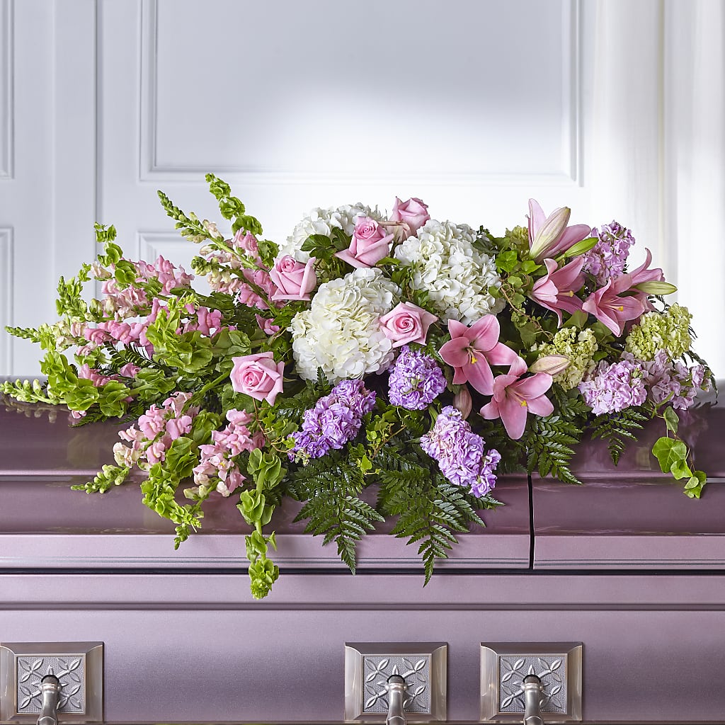Life's Gratitude Casket Spray – KEITH'S FLOWER SHOP, Mount Gilead OH