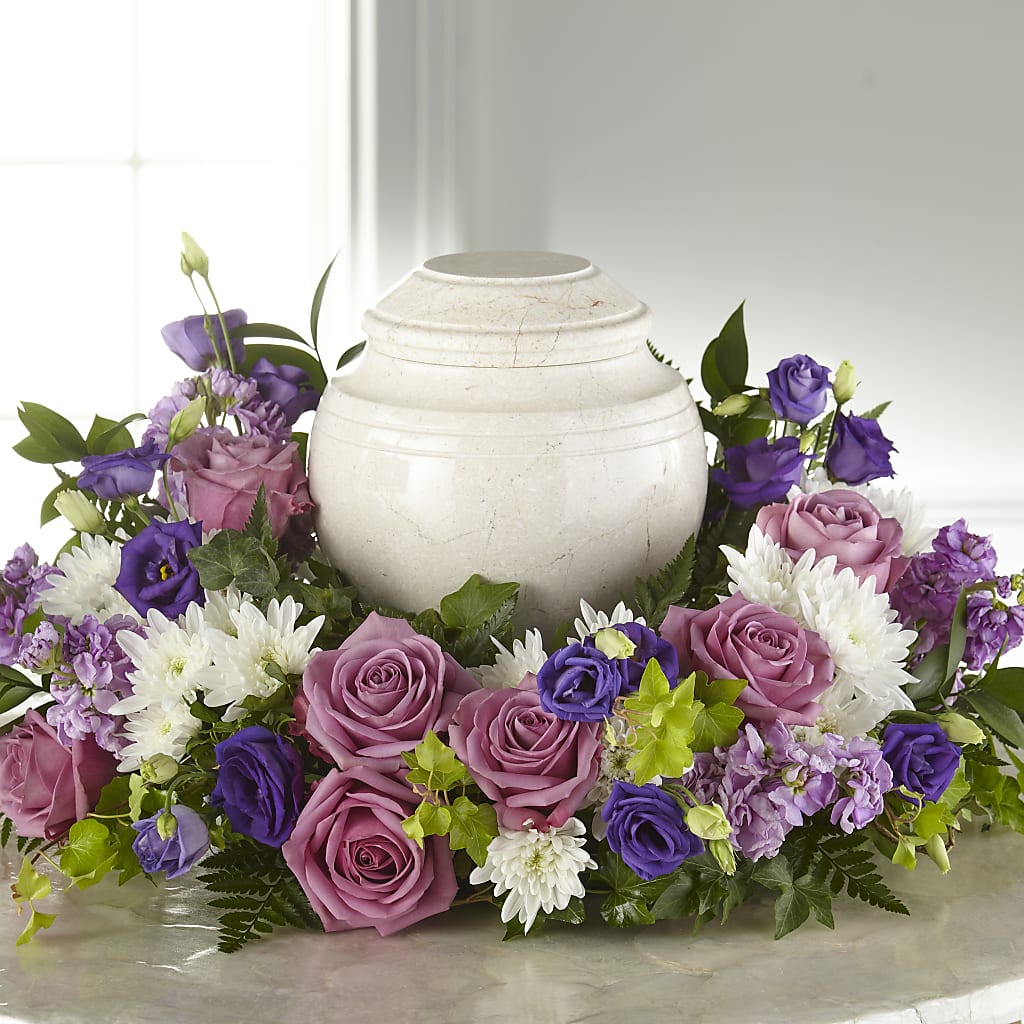 Blooming Sympathy Cremation Adornment – KEITH'S FLOWER SHOP, Mount Gilead OH
