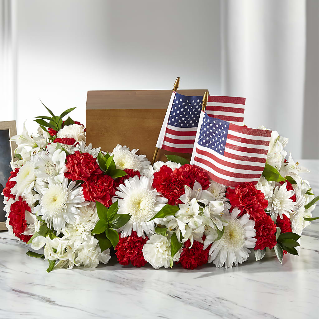 Spirit of Patriotism Cremation Adornment – KEITH'S FLOWER SHOP, Mount Gilead OH