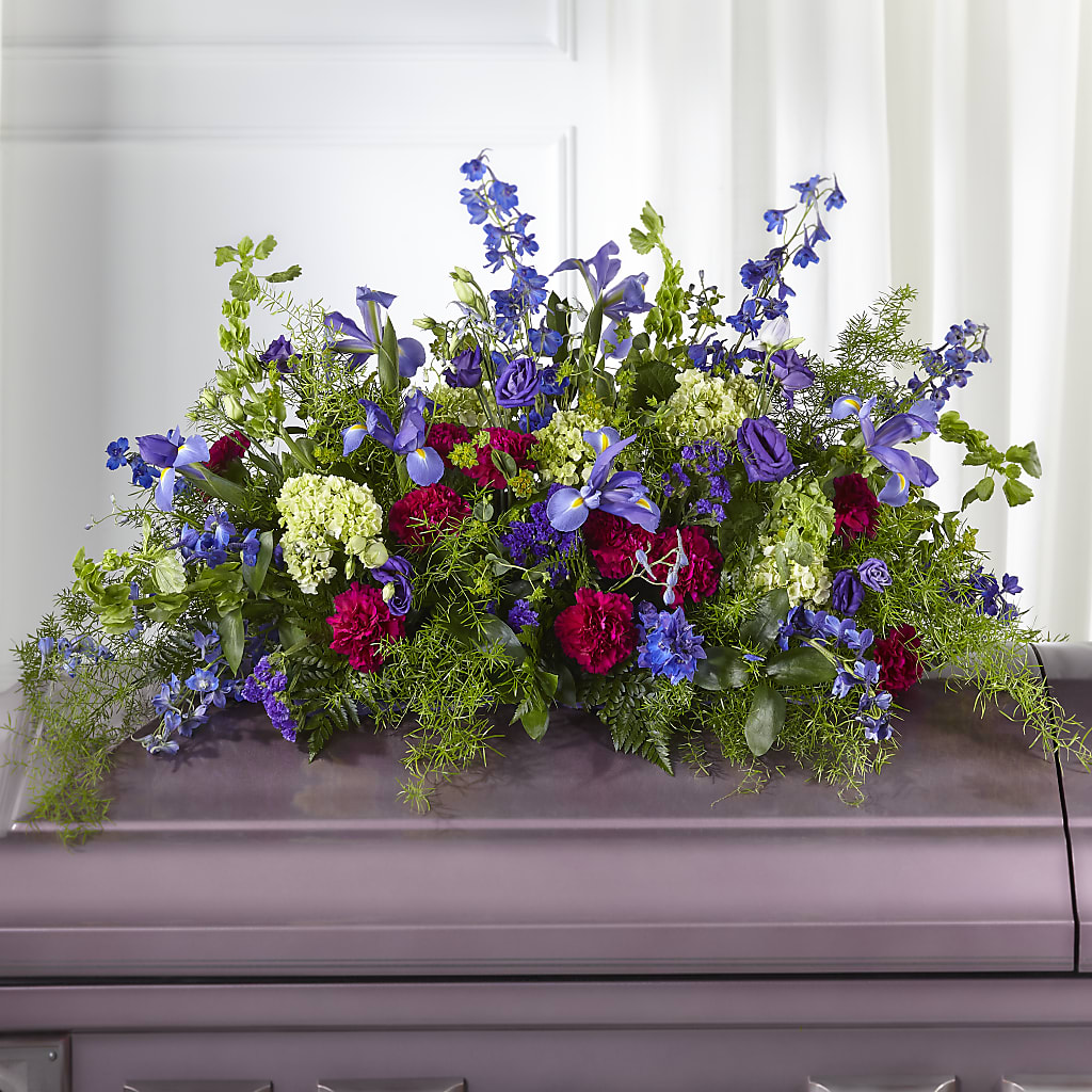 Always Treasured Casket Spray – KEITH'S FLOWER SHOP, Mount Gilead OH