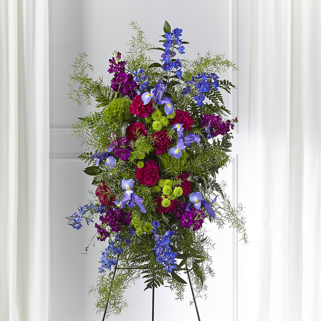 Heavenly Skies Standing Spray – KEITH'S FLOWER SHOP, Mount Gilead OH