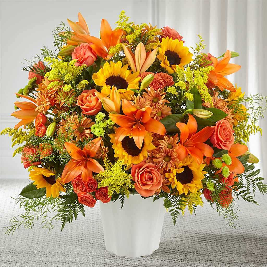 Harvest Thoughts Floor Basket – KEITH'S FLOWER SHOP, Mount Gilead OH