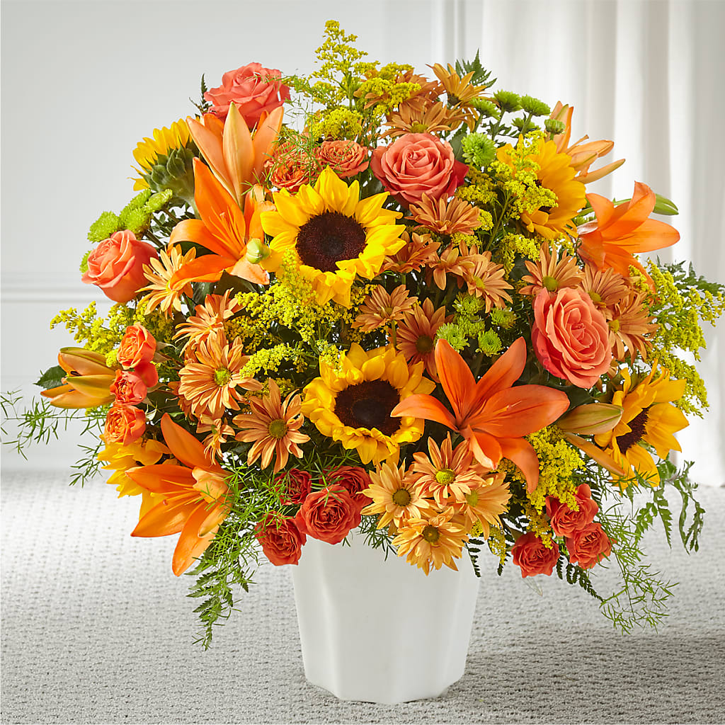 Harvest Thoughts Floor Basket – KEITH'S FLOWER SHOP, Mount Gilead OH