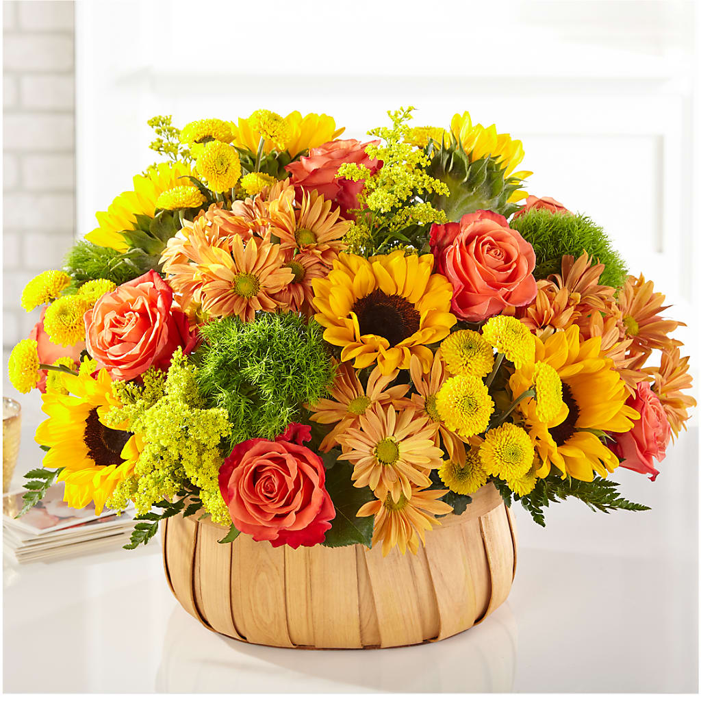 Harvest Sunflower Basket – KEITH'S FLOWER SHOP, Mount Gilead OH