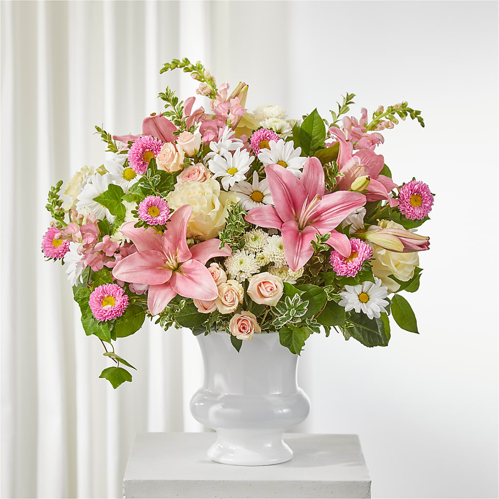 Empathetic Blooms Urn Arrangement – KEITH'S FLOWER SHOP, Mount Gilead OH