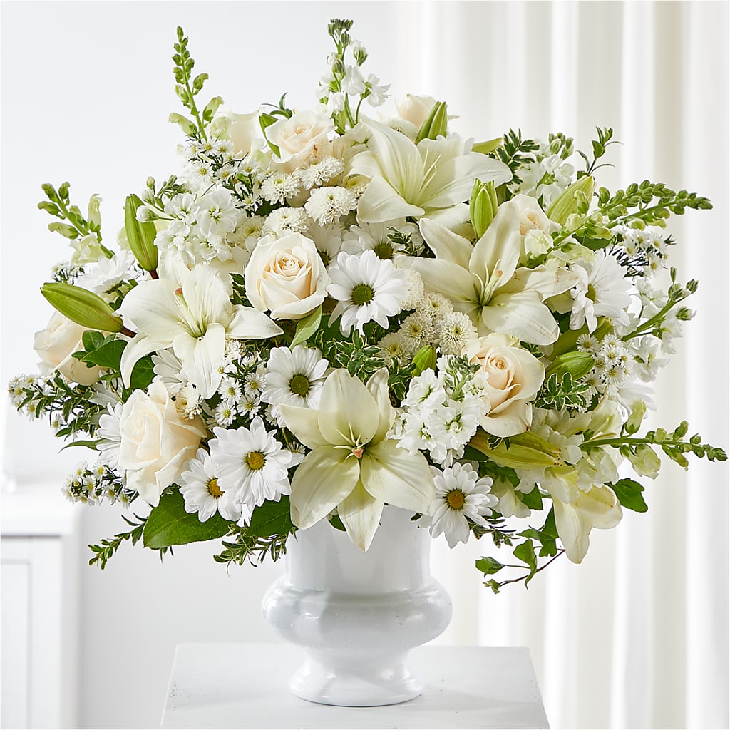 Uplifting Urn Arrangement – KEITH'S FLOWER SHOP, Mount Gilead OH