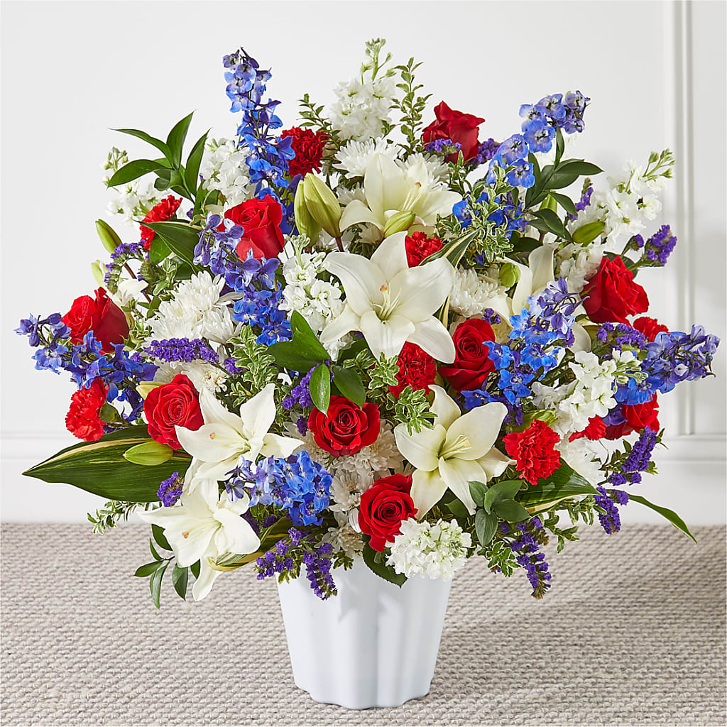 Consoled Floor Basket – KEITH'S FLOWER SHOP, Mount Gilead OH