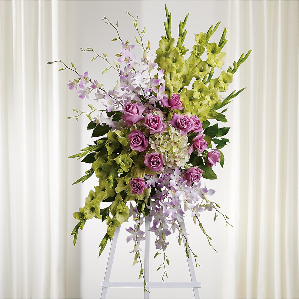 Lasting Legacy Standing Spray – KEITH'S FLOWER SHOP, Mount Gilead OH