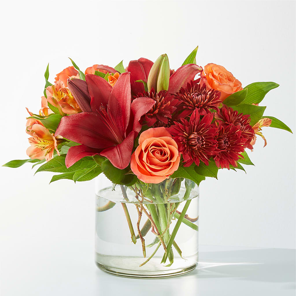 Crimson Leaves Bouquet – KEITH'S FLOWER SHOP, Mount Gilead OH