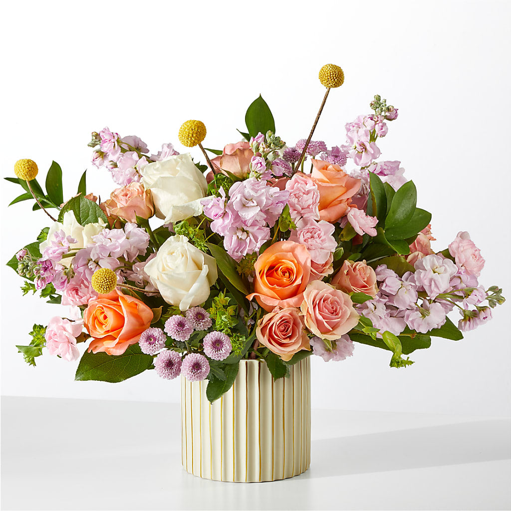 French Market Bouquet with Ivory Vase – KEITH'S FLOWER SHOP, Mount Gilead OH