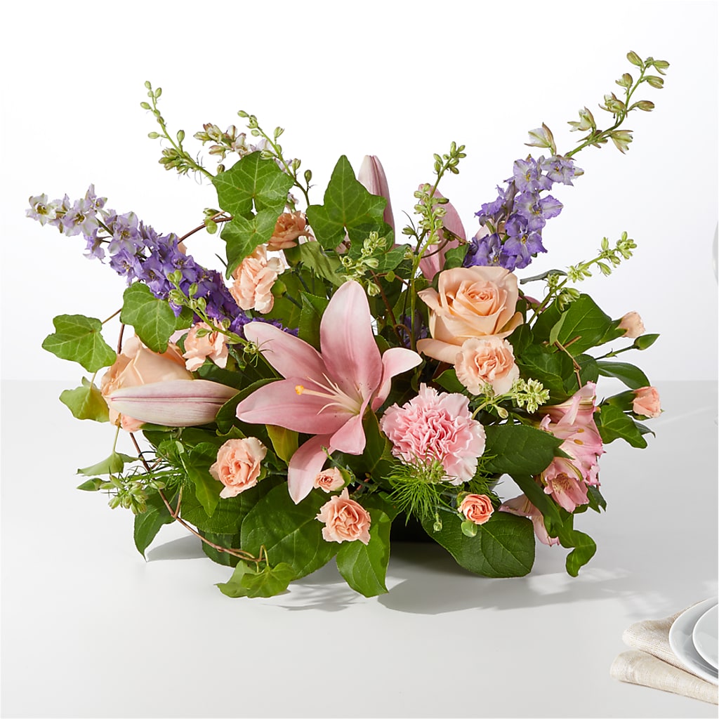Blossom Time Centerpiece – KEITH'S FLOWER SHOP, Mount Gilead OH