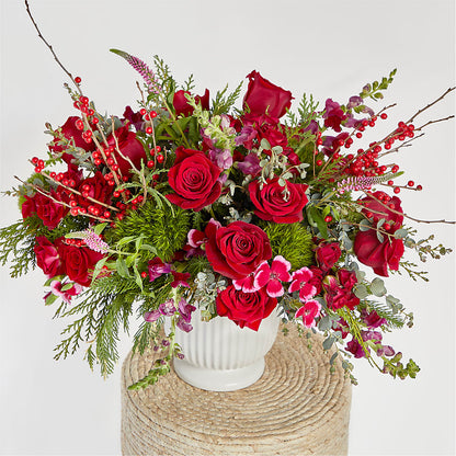 Big Red Bow Bouquet – KEITH'S FLOWER SHOP, Mount Gilead OH
