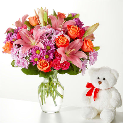 One and Only Bouquet and Bear Bundle – KEITH'S FLOWER SHOP, Mount Gilead OH