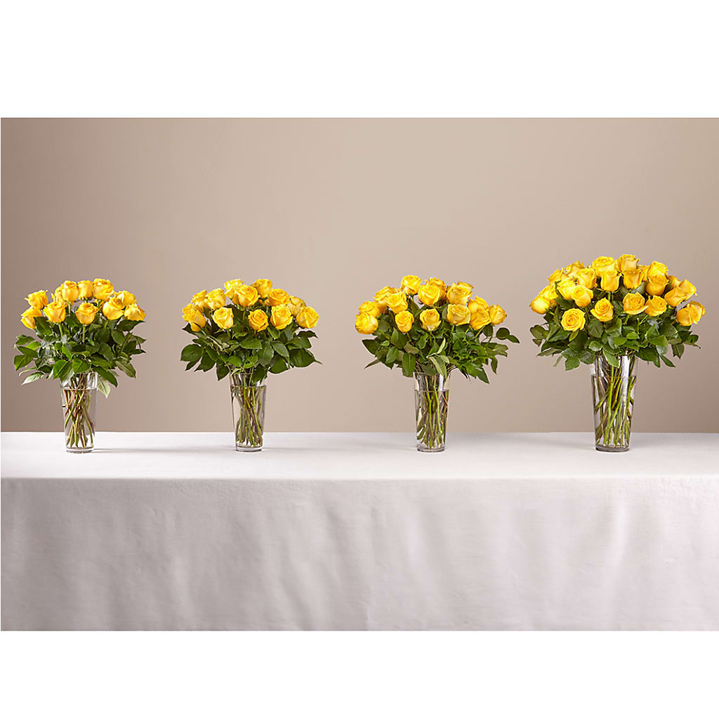 Long Stem Yellow Rose Bouquet – KEITH'S FLOWER SHOP, Mount Gilead OH