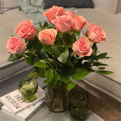 Long Stem Pink Rose Bouquet – KEITH'S FLOWER SHOP, Mount Gilead OH