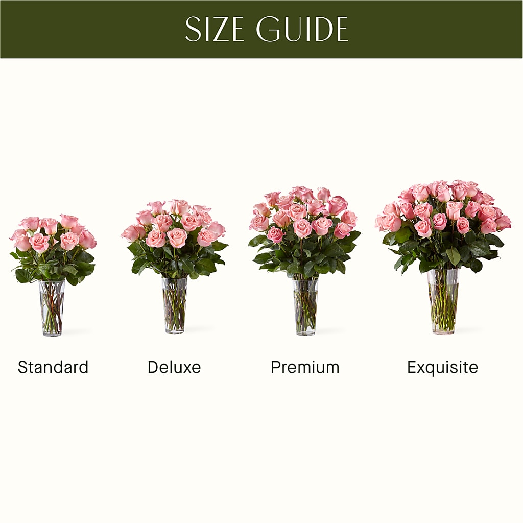 Long Stem Pink Rose Bouquet – KEITH'S FLOWER SHOP, Mount Gilead OH