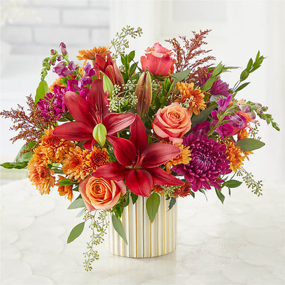 Burgundy Landscape Bouquet – KEITH'S FLOWER SHOP, Mount Gilead OH