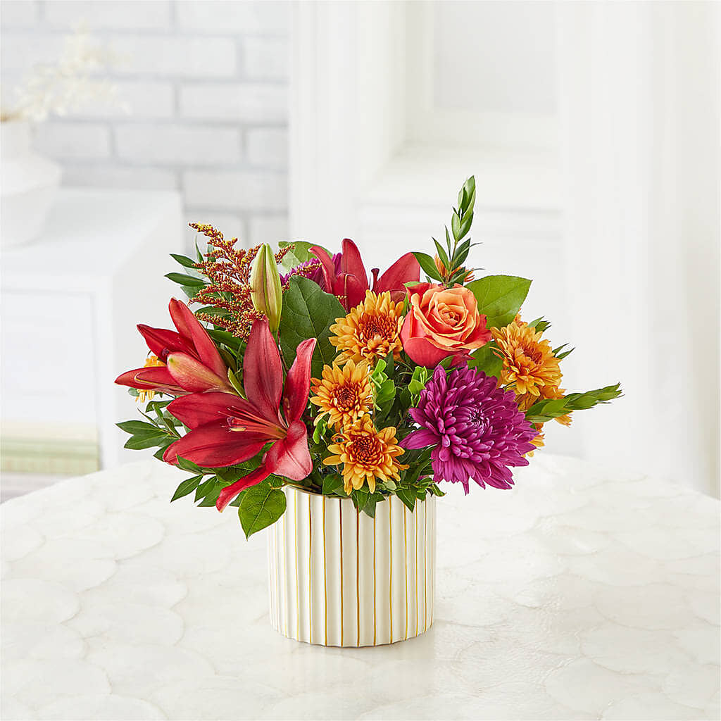 Burgundy Landscape Bouquet – KEITH'S FLOWER SHOP, Mount Gilead OH
