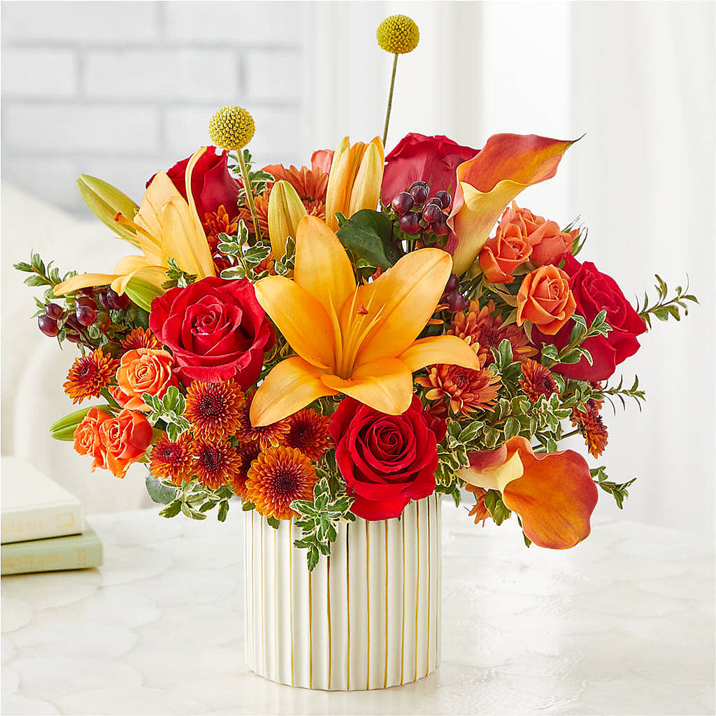 Scarlet Skies Bouquet – KEITH'S FLOWER SHOP, Mount Gilead OH