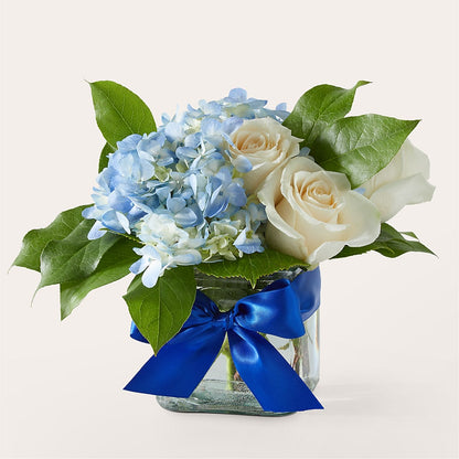 Sky Blue Delight Bouquet – KEITH'S FLOWER SHOP, Mount Gilead OH