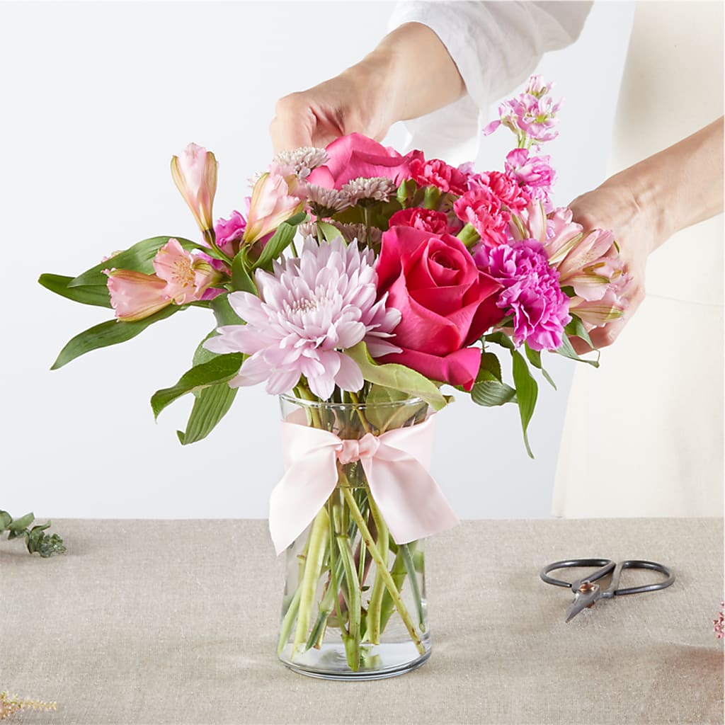 Pink Ribbon - A Florist Original – KEITH'S FLOWER SHOP, Mount Gilead OH