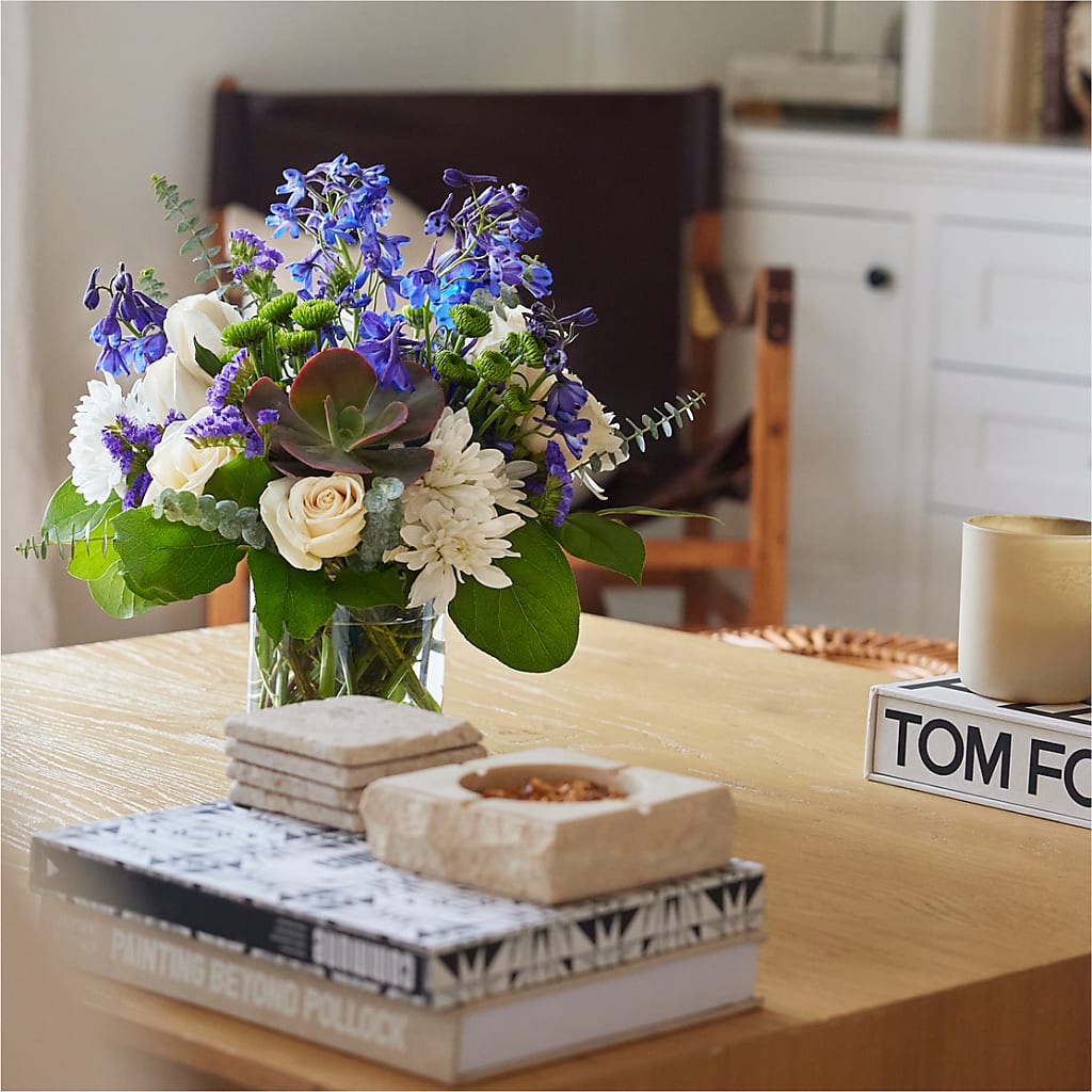 Cerulean Waves Bouquet – KEITH'S FLOWER SHOP, Mount Gilead OH