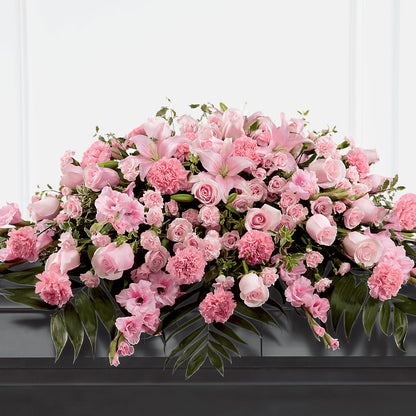 Garden of Comfort Casket Spray (Standard) – KEITH'S FLOWER SHOP, Mount Gilead OH