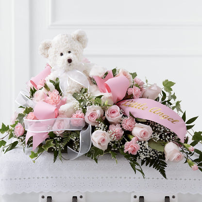 Touch of Sympathy Casket Spray – KEITH'S FLOWER SHOP, Mount Gilead OH