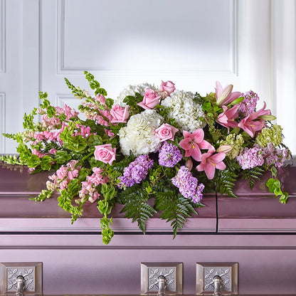 Life's Gratitude Casket Spray – KEITH'S FLOWER SHOP, Mount Gilead OH
