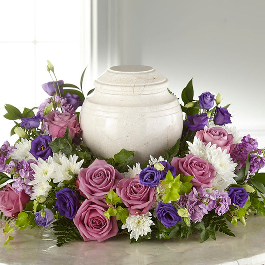 Blooming Sympathy Cremation Adornment – KEITH'S FLOWER SHOP, Mount Gilead OH