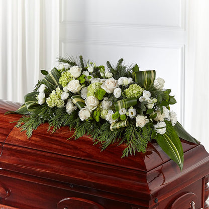 Hopeful Gesture Casket Spray – KEITH'S FLOWER SHOP, Mount Gilead OH